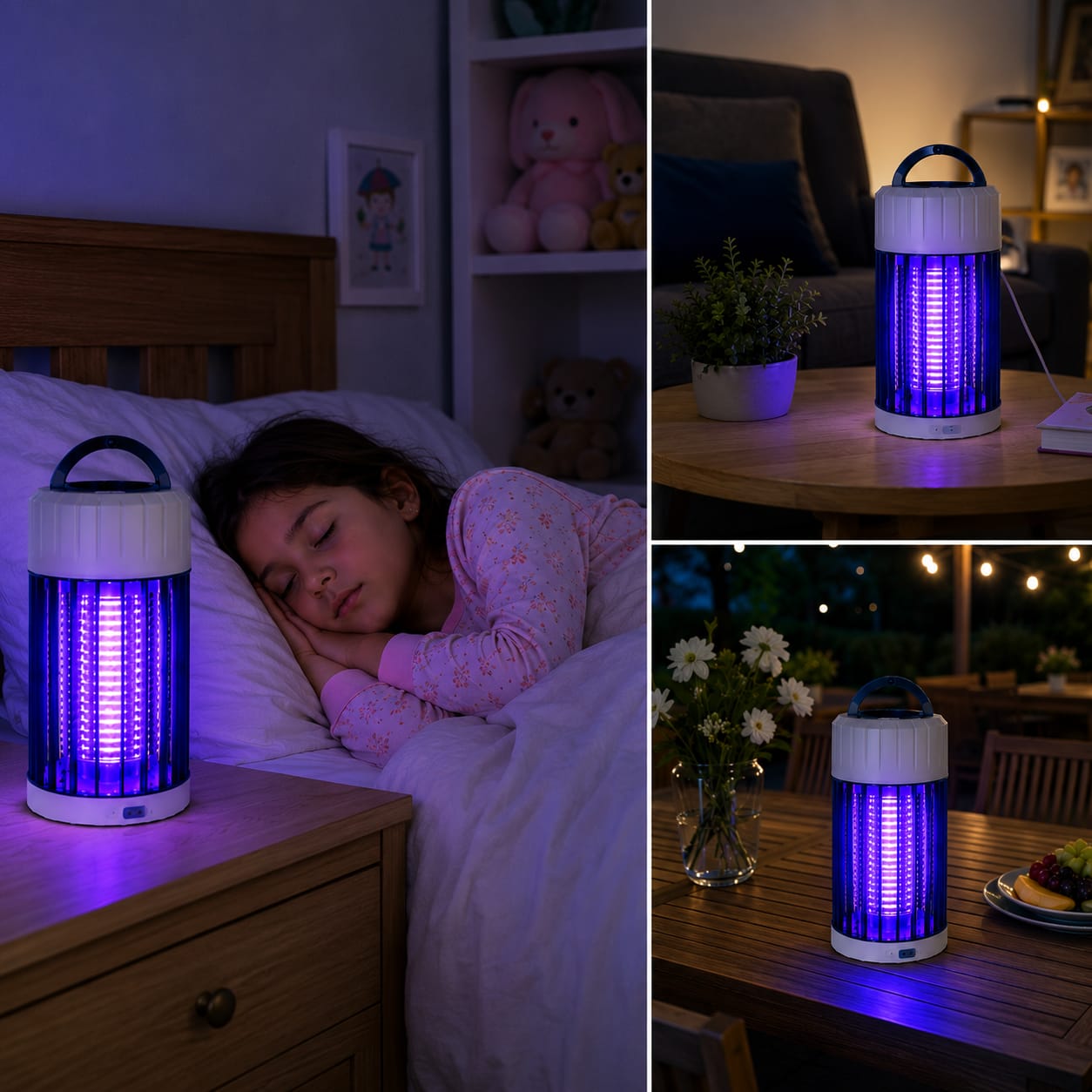 2-in-1 Mosquito Killer Lamp & Night Light | USB Rechargeable